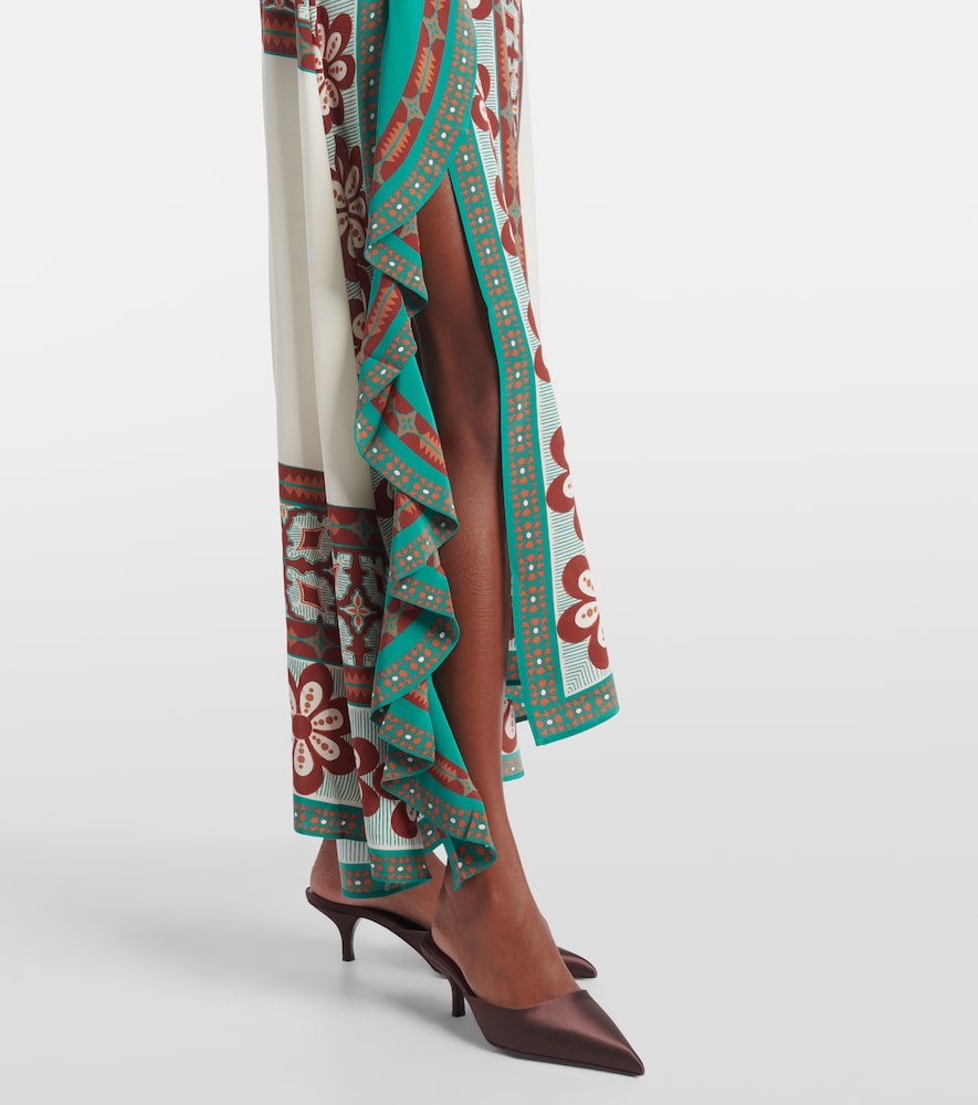 Turn Around silk crêpe de chine maxi dress