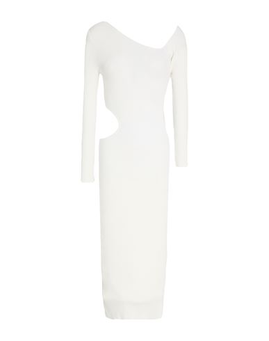 Woman Midi dress White Size ONESIZE Viscose, Polyester