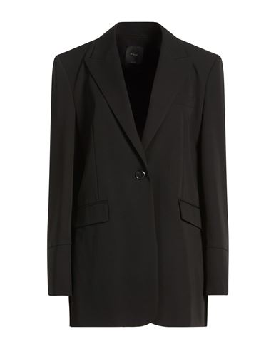 Woman Blazer Black Size 6 Polyester, Viscose, Elastane