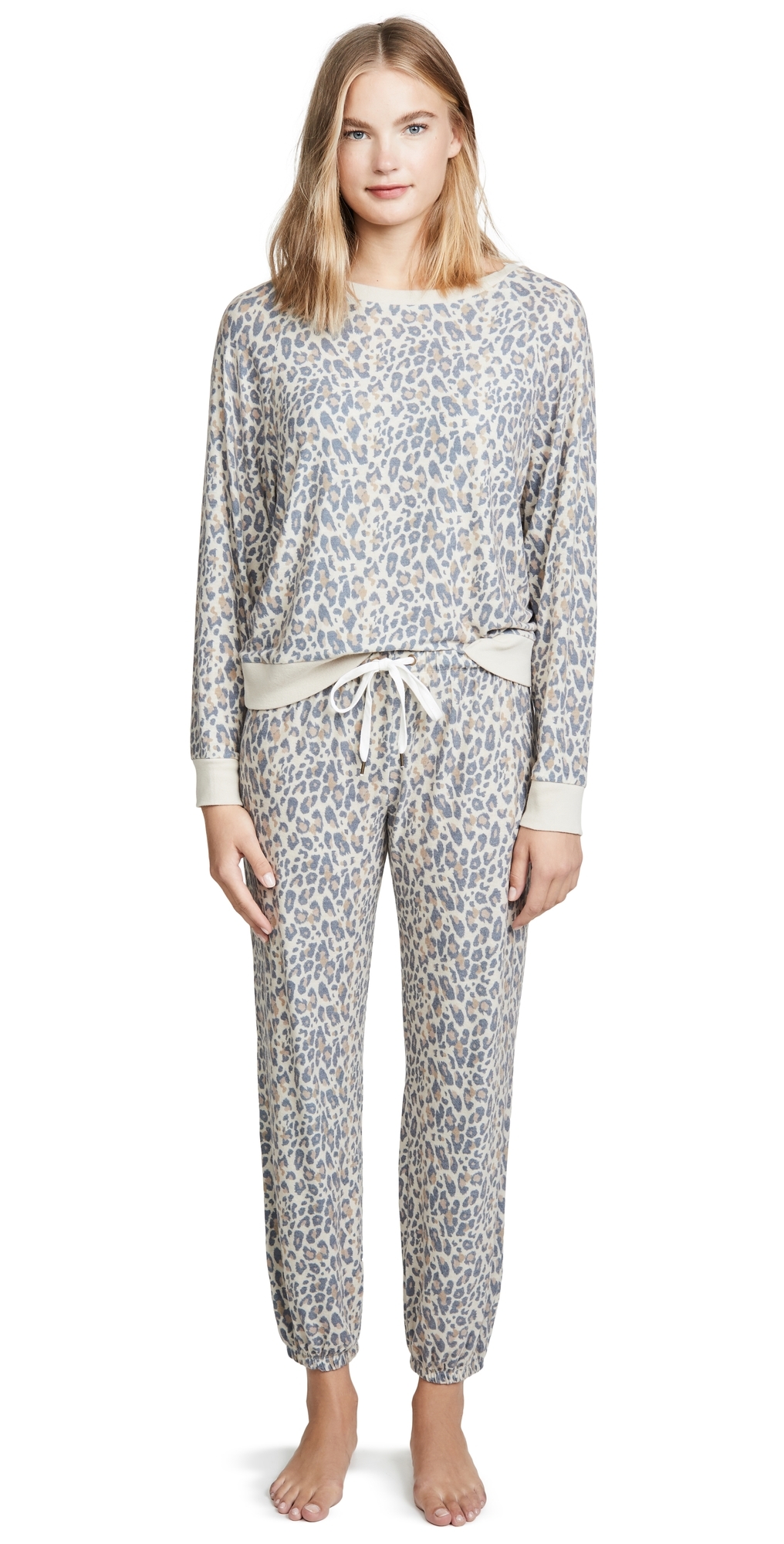 Star Seeker Pajama Set Natural Leopard