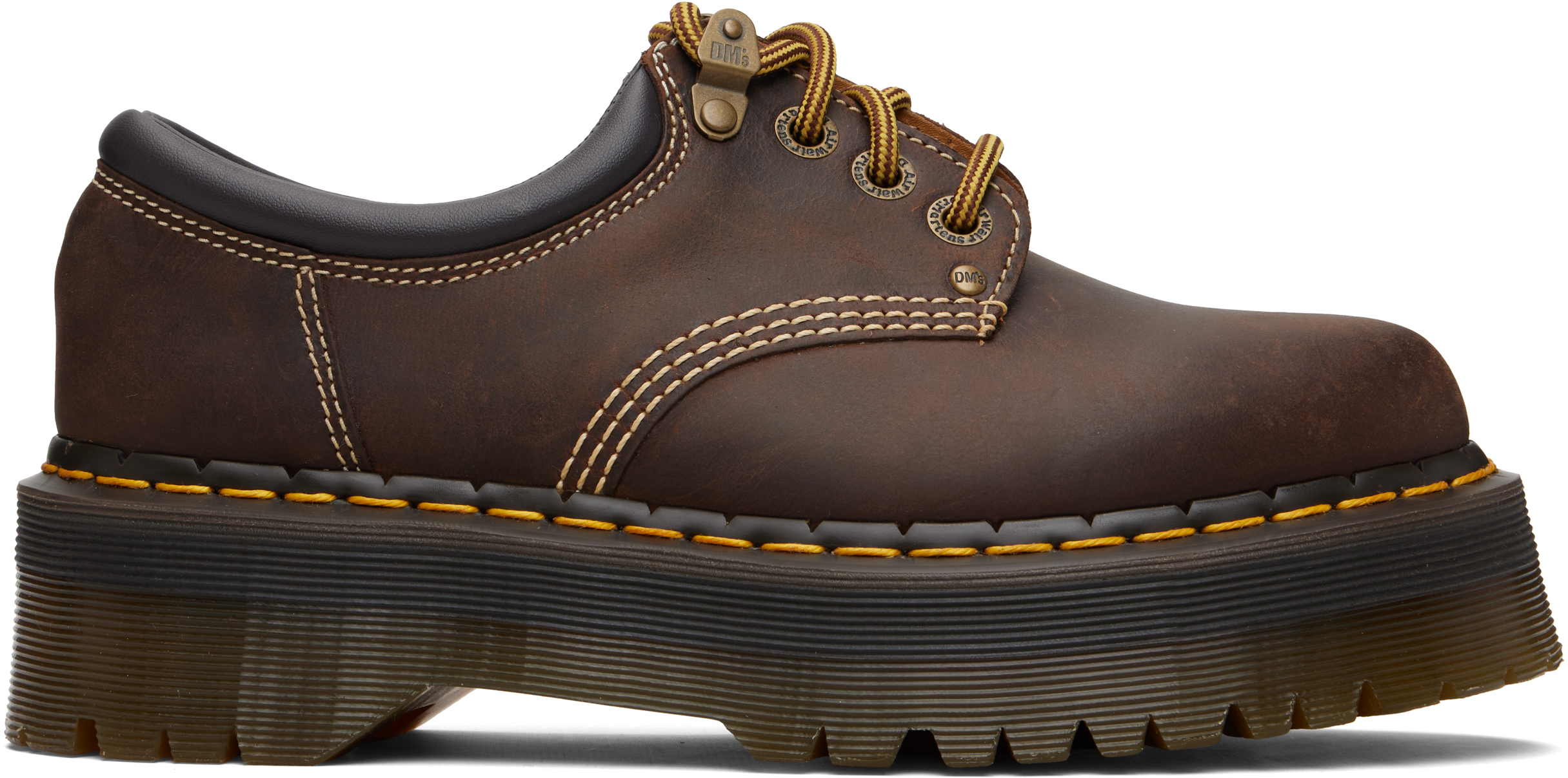 8053 Arc Crazy Horse Leather Platform Casual Derbys