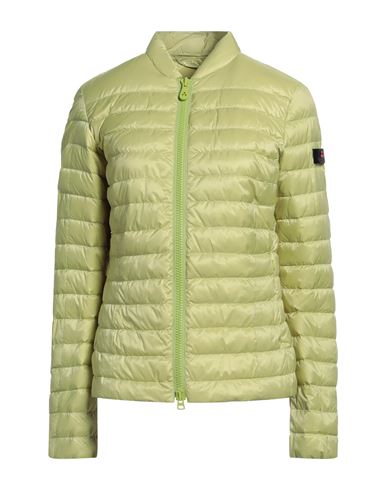 Woman Puffer Light green Size 4 Polyester