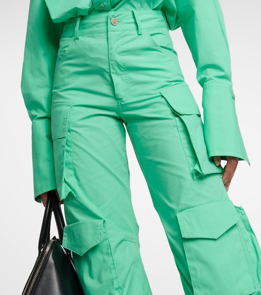 The Attico Fern cotton canvas cargo pants