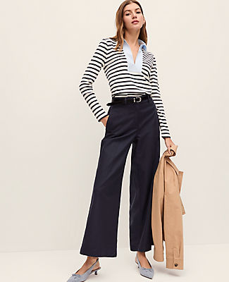 Ann Taylor The Relaxed Wide-Leg Ankle Pant