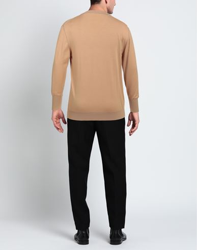 Platinum Man Sweater Camel Size S Wool