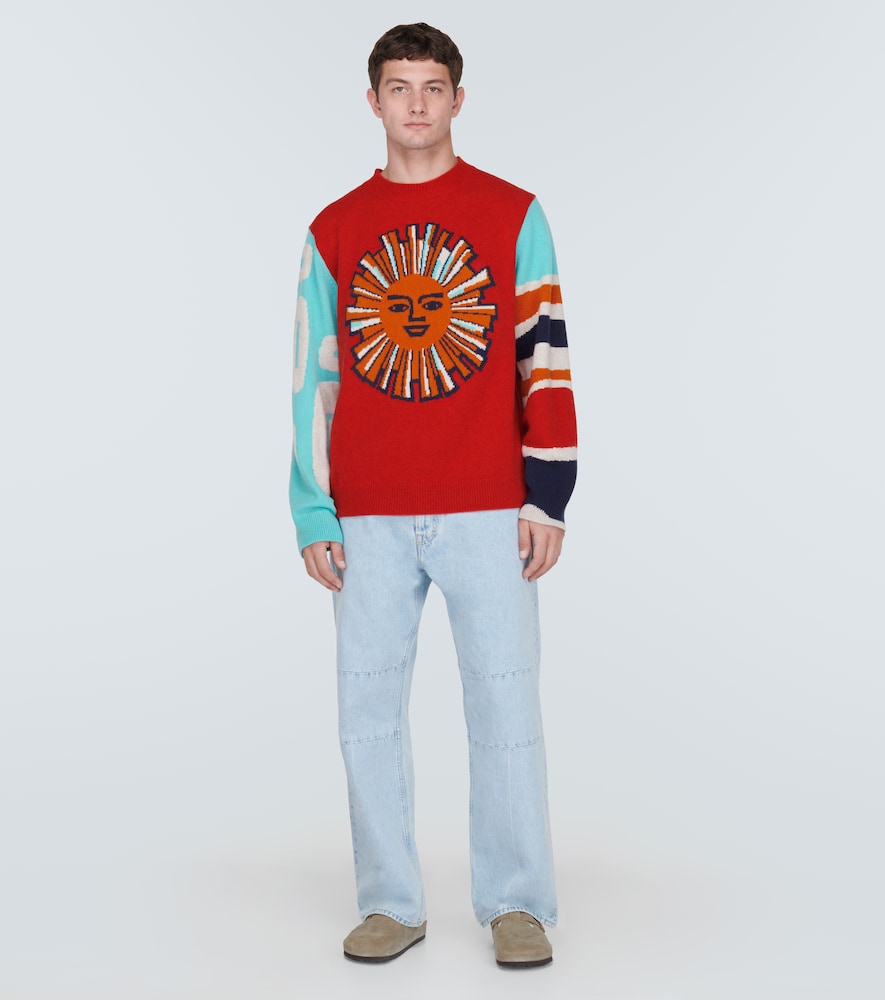 Jacquard cashmere sweater