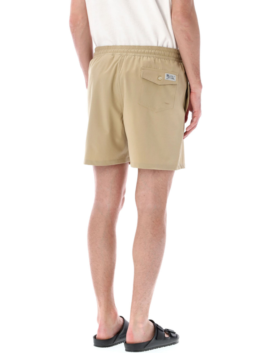 Beige Classic Swim Shorts