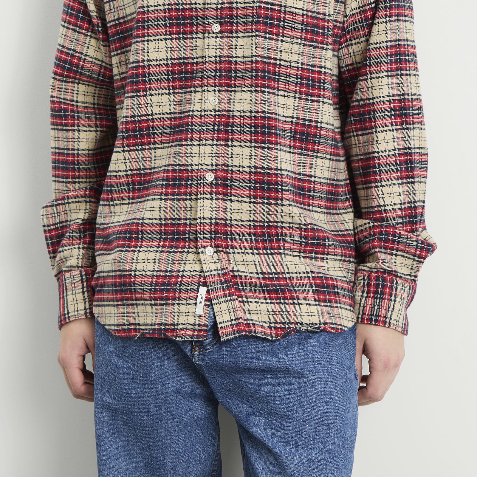 Men's River Flannel Shirt Red/Navy/Cloud