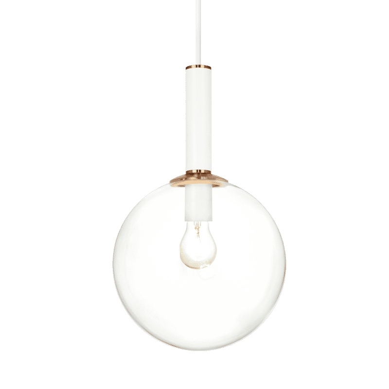 Aged Gold Brass One Light Pendant from the Stellar Collection