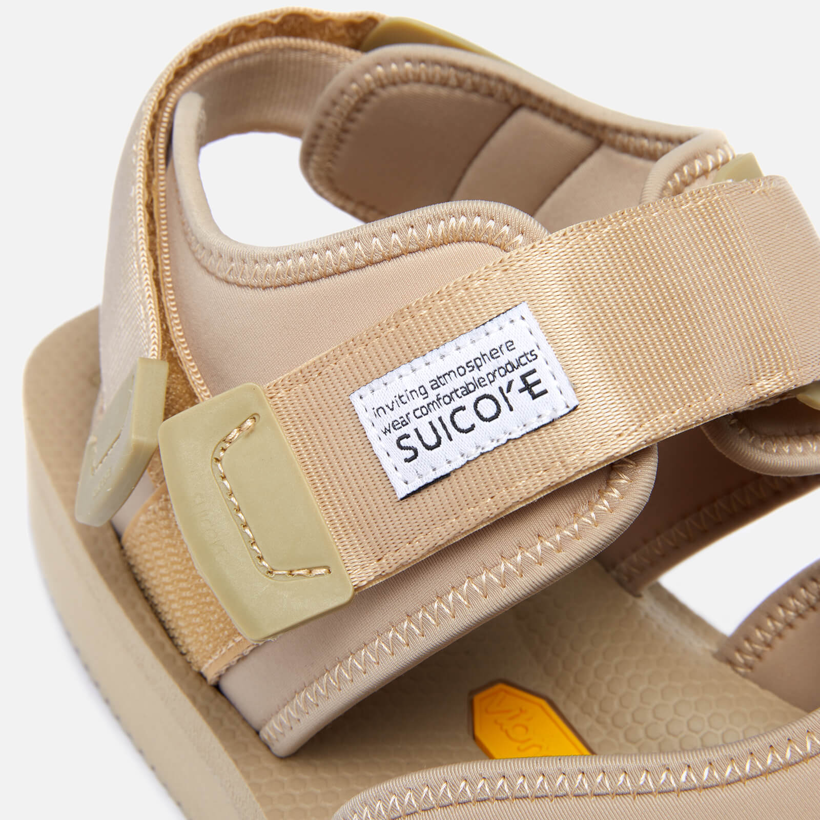 Suicoke Bita-V Closed Toe Sandals - Beige - UK 11