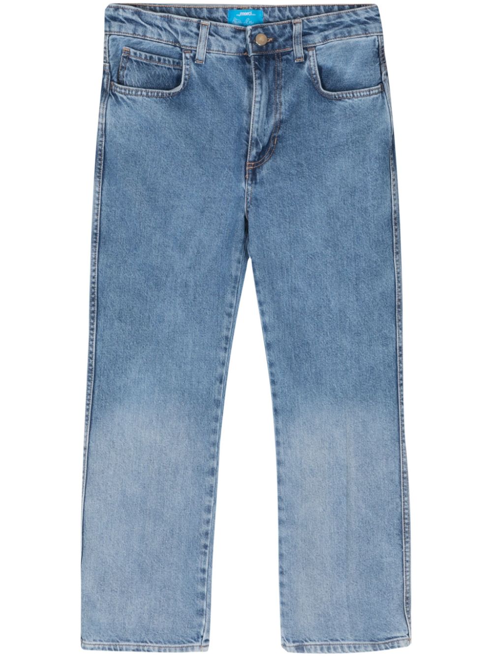 Mid-rise cropped jeans - Blue