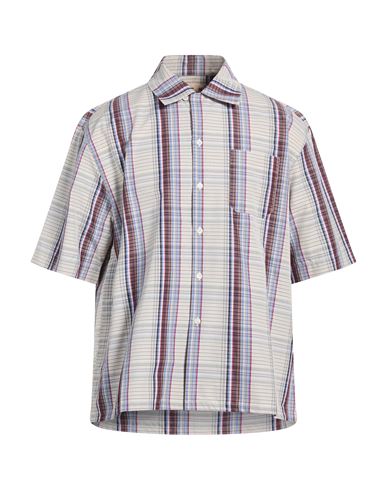 Man Shirt Light grey Size 38 Cotton
