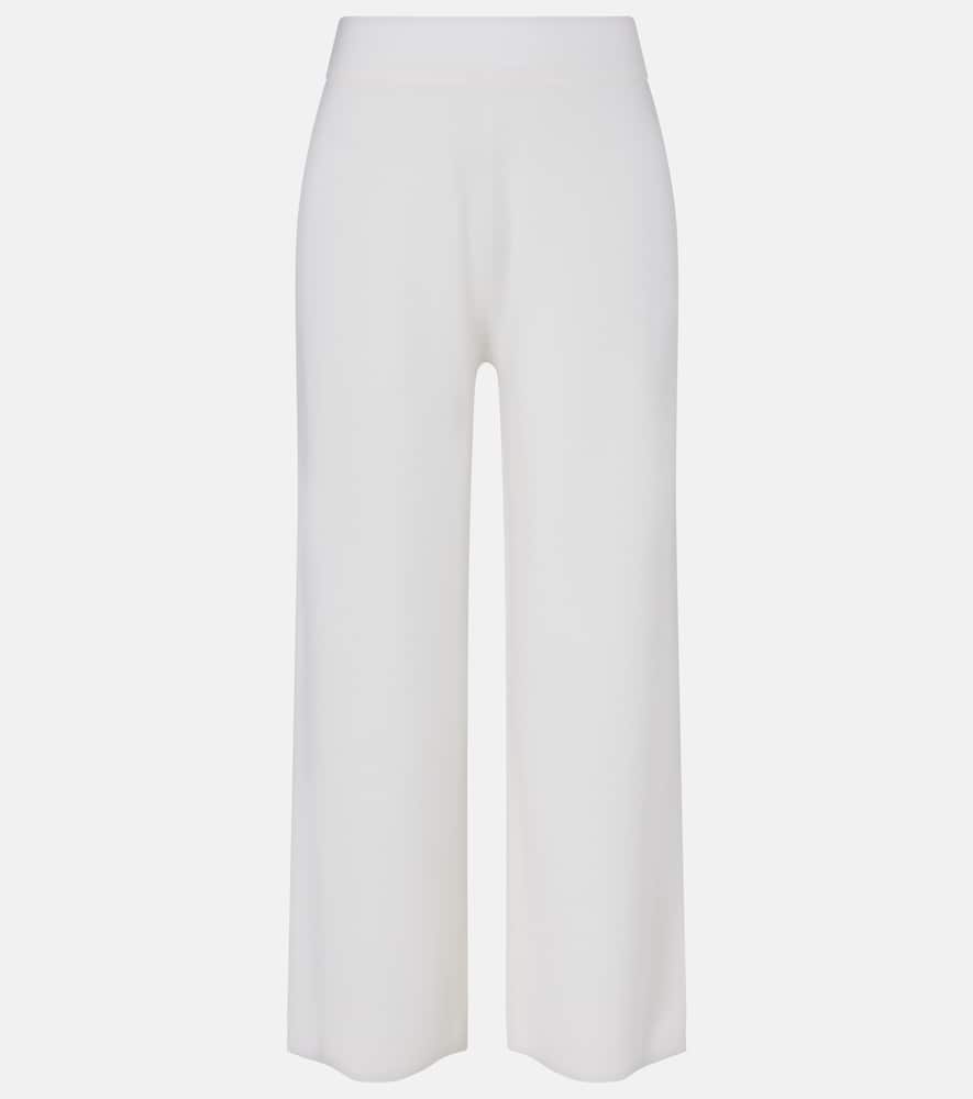 Virgin wool wide-leg pants