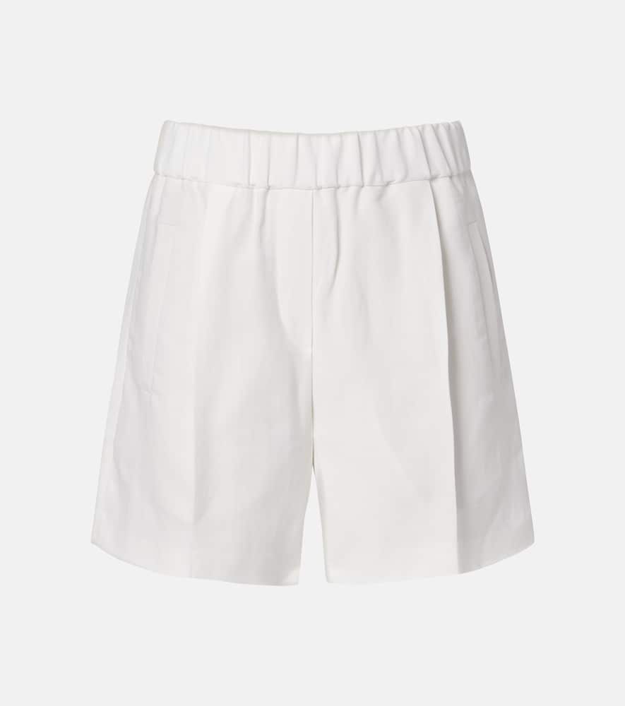 High-rise Bermuda shorts