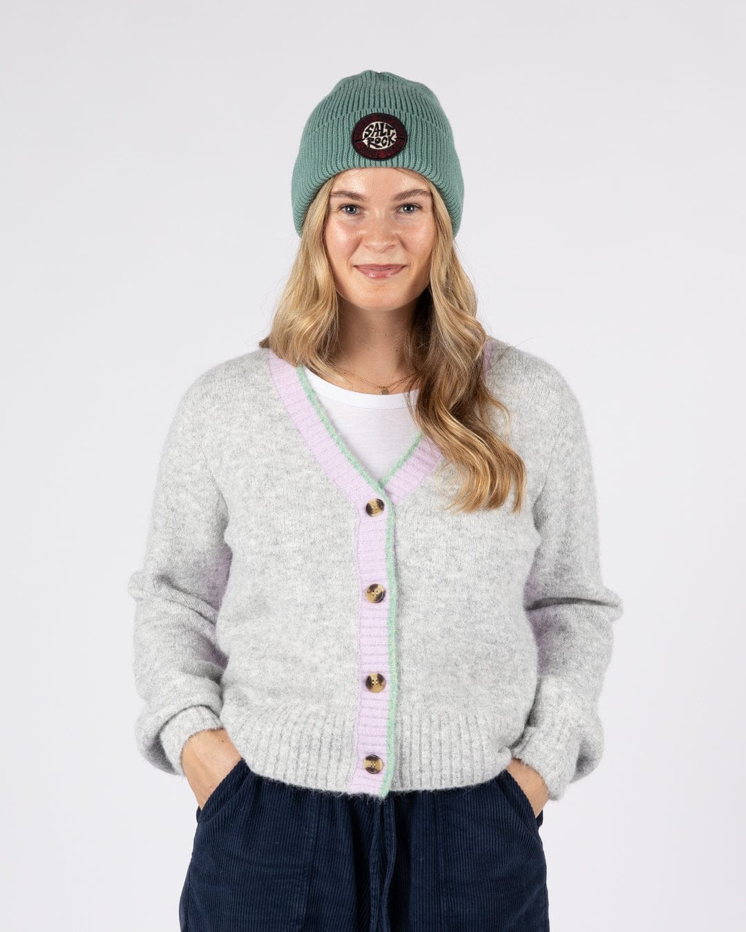 Saltrock Artie Womens Cardigan in Grey