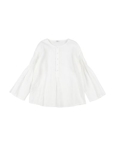 Kid Girl Top White Size 10 Linen