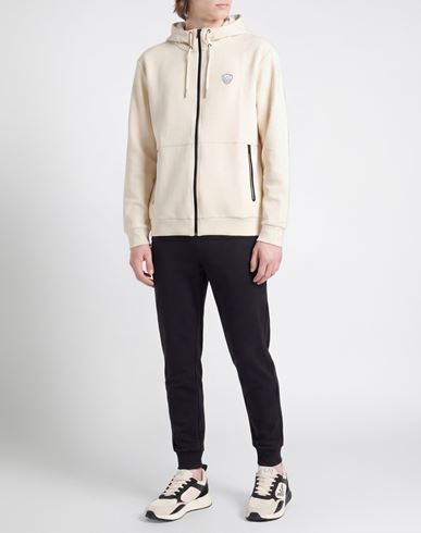 Man Sweatshirt Ivory Size L Polyester, Viscose, Elastane