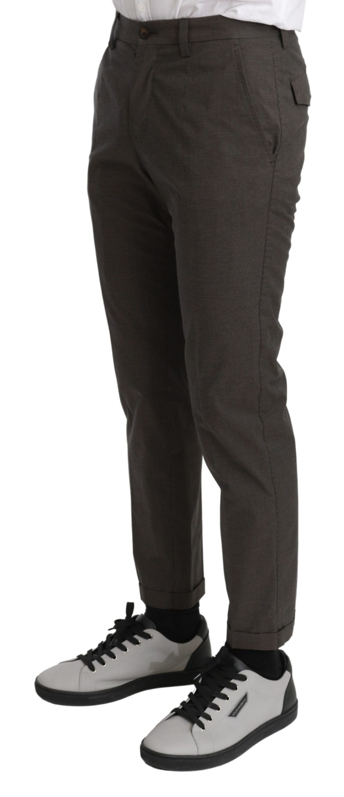 Cotton Trousers — Brown