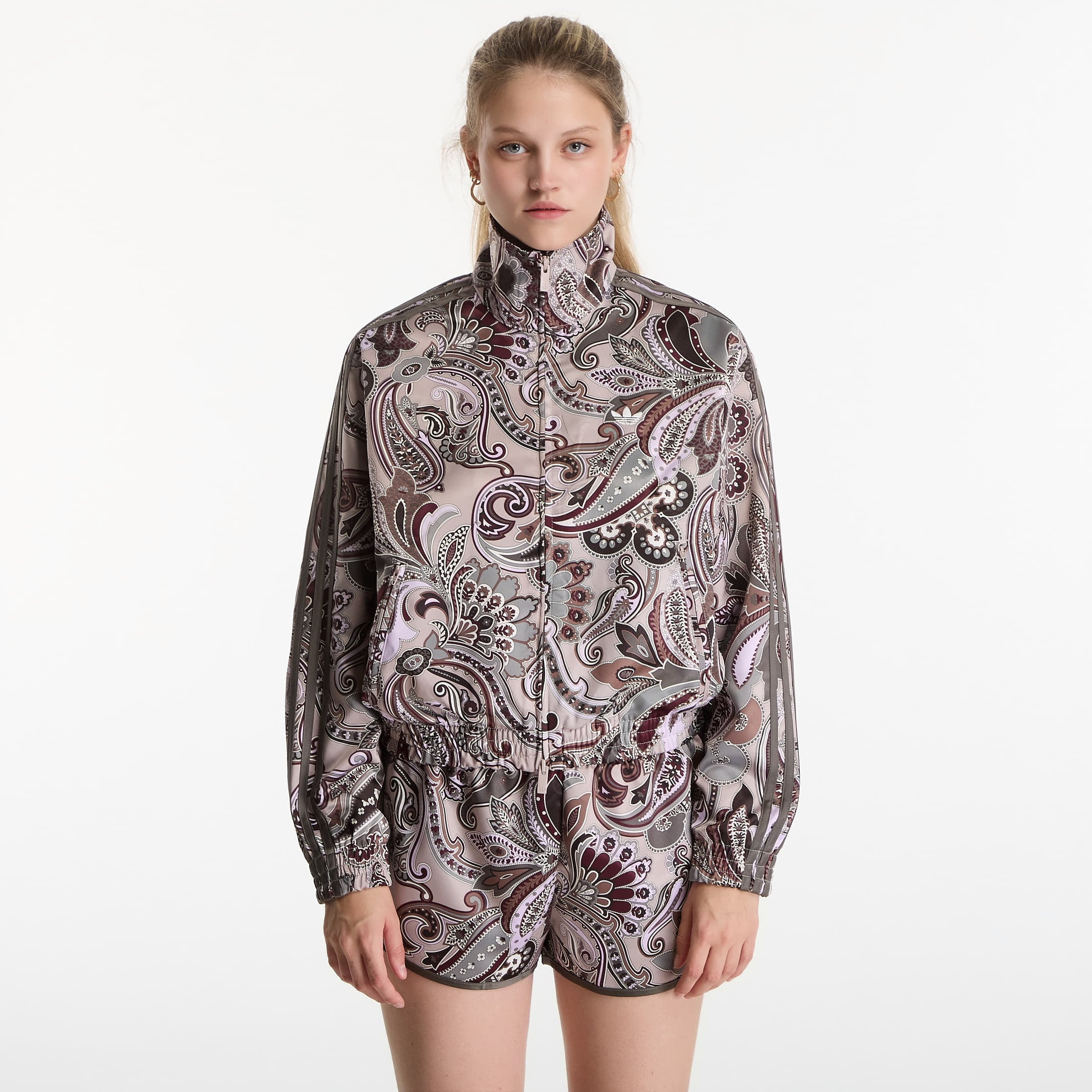 Jacket adidas Liberty London Firebird Satin Tracktop Multicolor/ Wonder Taupe