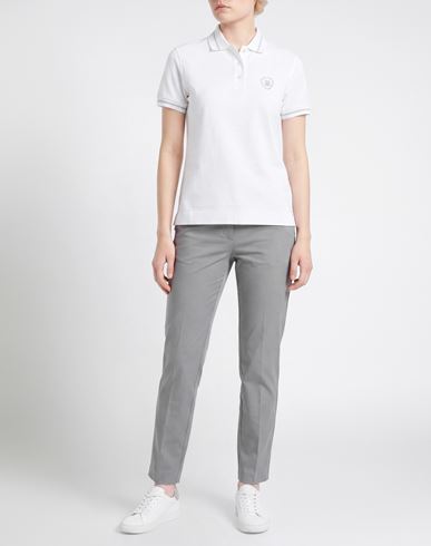 Woman Polo shirt Ivory Size L Cotton