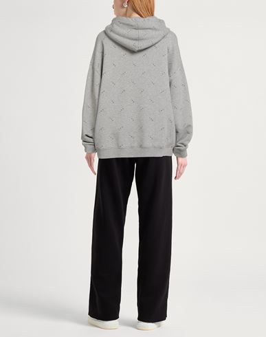 Woman Sweatshirt Light grey Size L Cotton