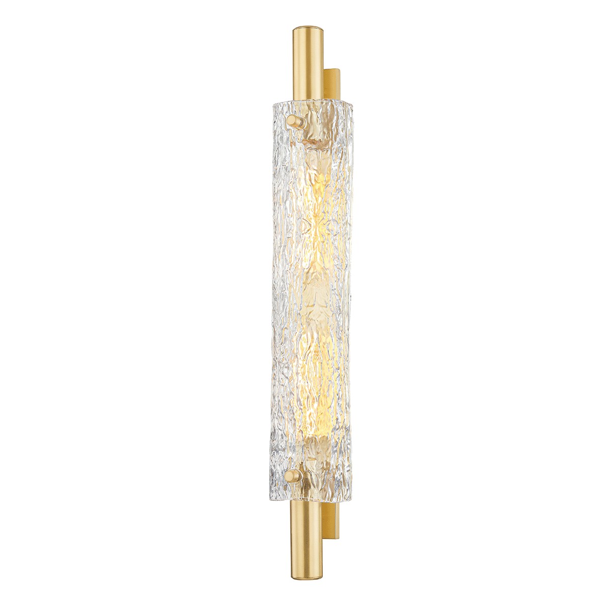 Aged Brass Two Light Wall Sconce from the Harwich Collection