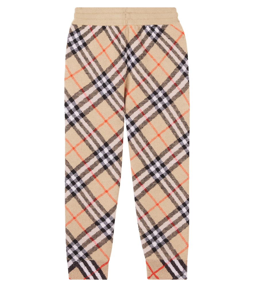 Burberry Check wool sweatpants