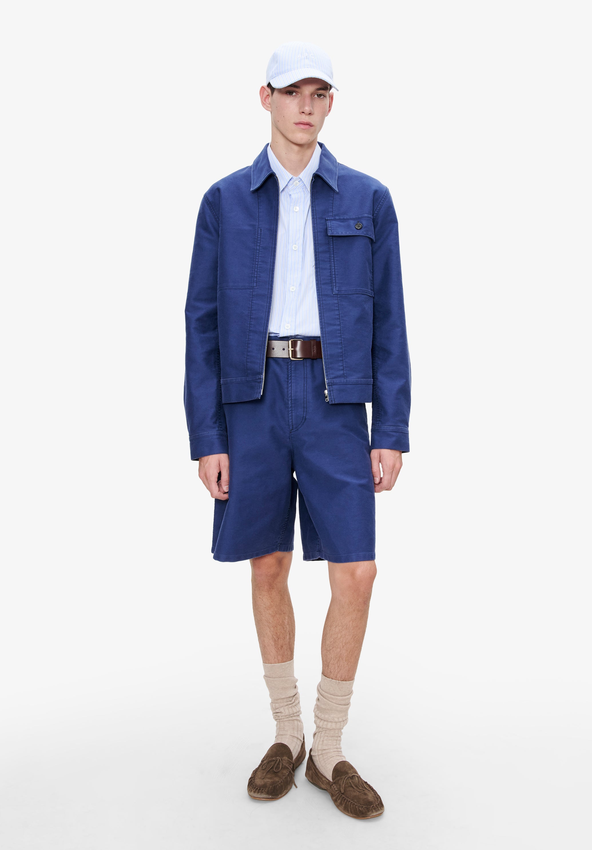 A. P.C. Men's Victor jacket Size: Extra Small in Marine blue