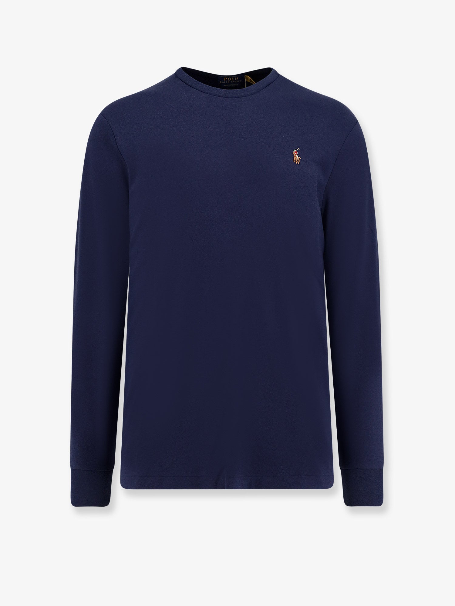 Logo-Embroidered Cotton T-Shirt — Navy