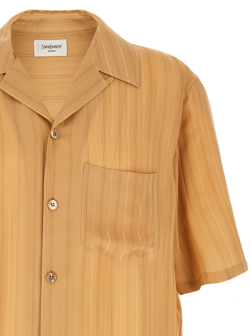 Saint Laurent - silk shirt short sleeves chest pocket