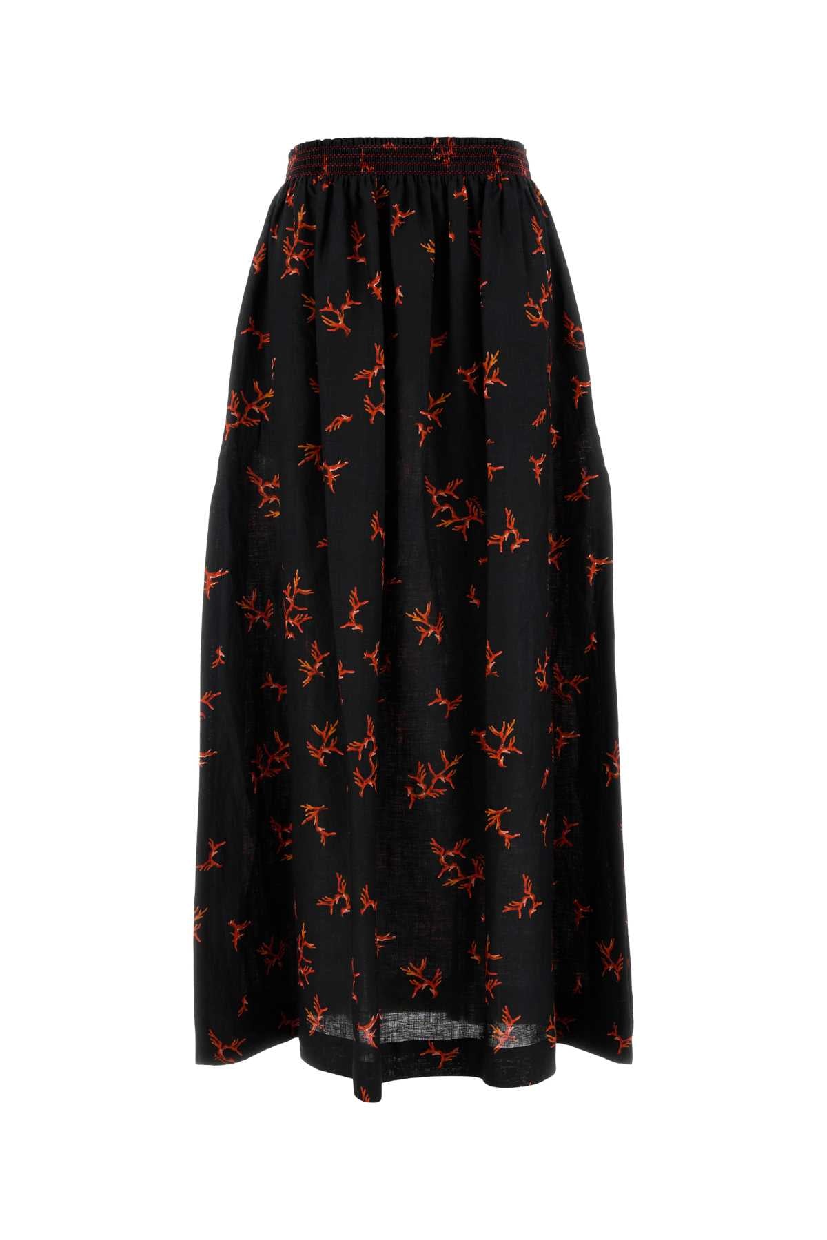 Coral Skirt — Black