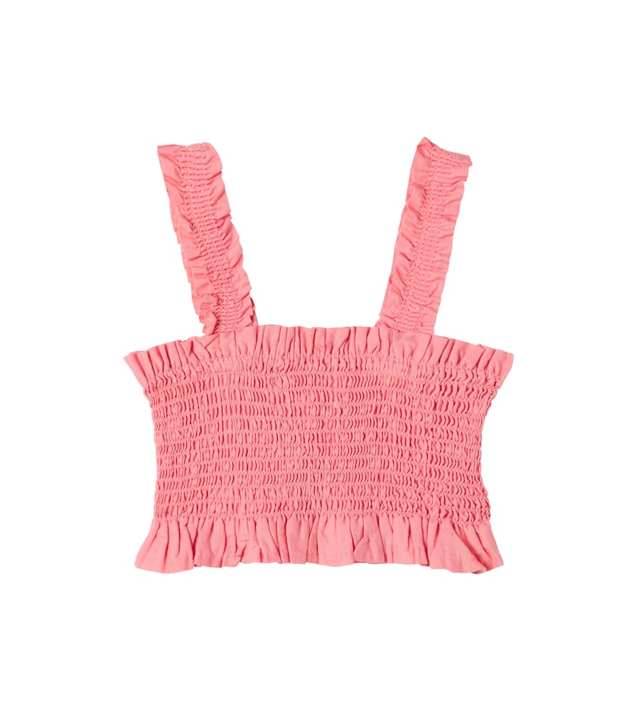 Molo Rolfia shirred cotton top