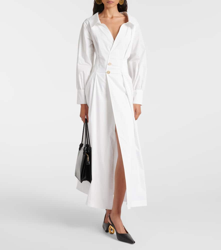 Isabela cotton-blend midi dress