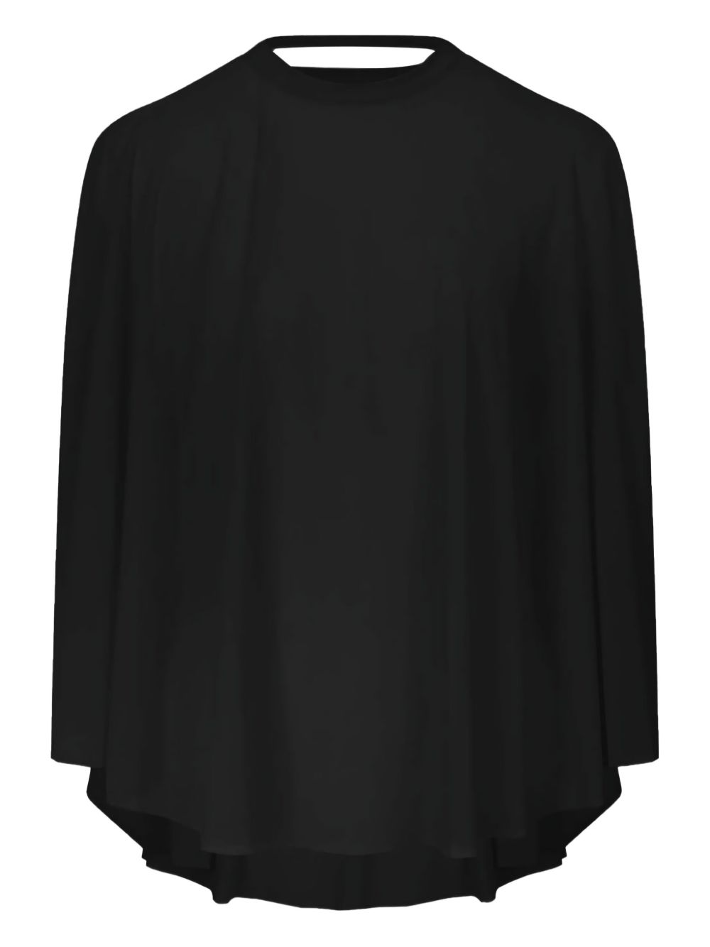 Mock-neck blouse - Black