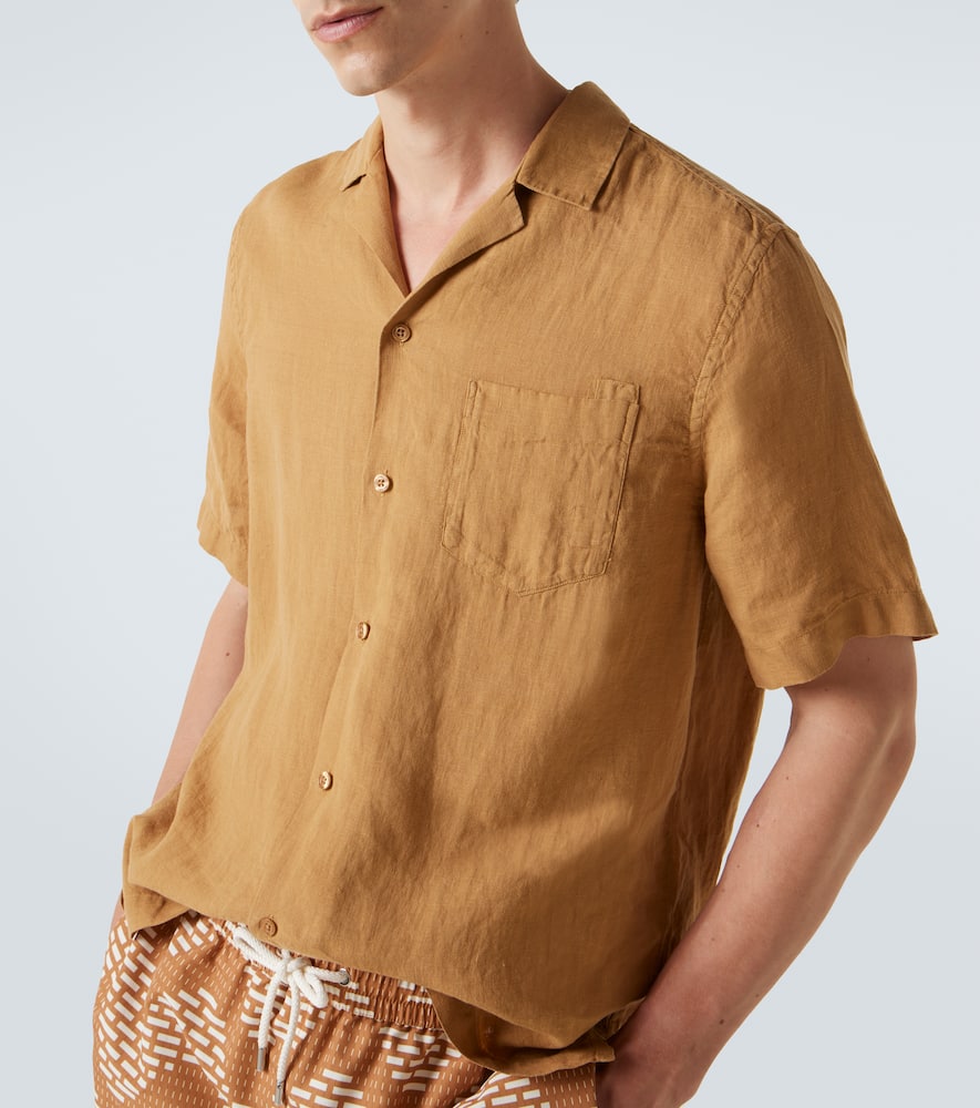 Angelo linen bowling shirt