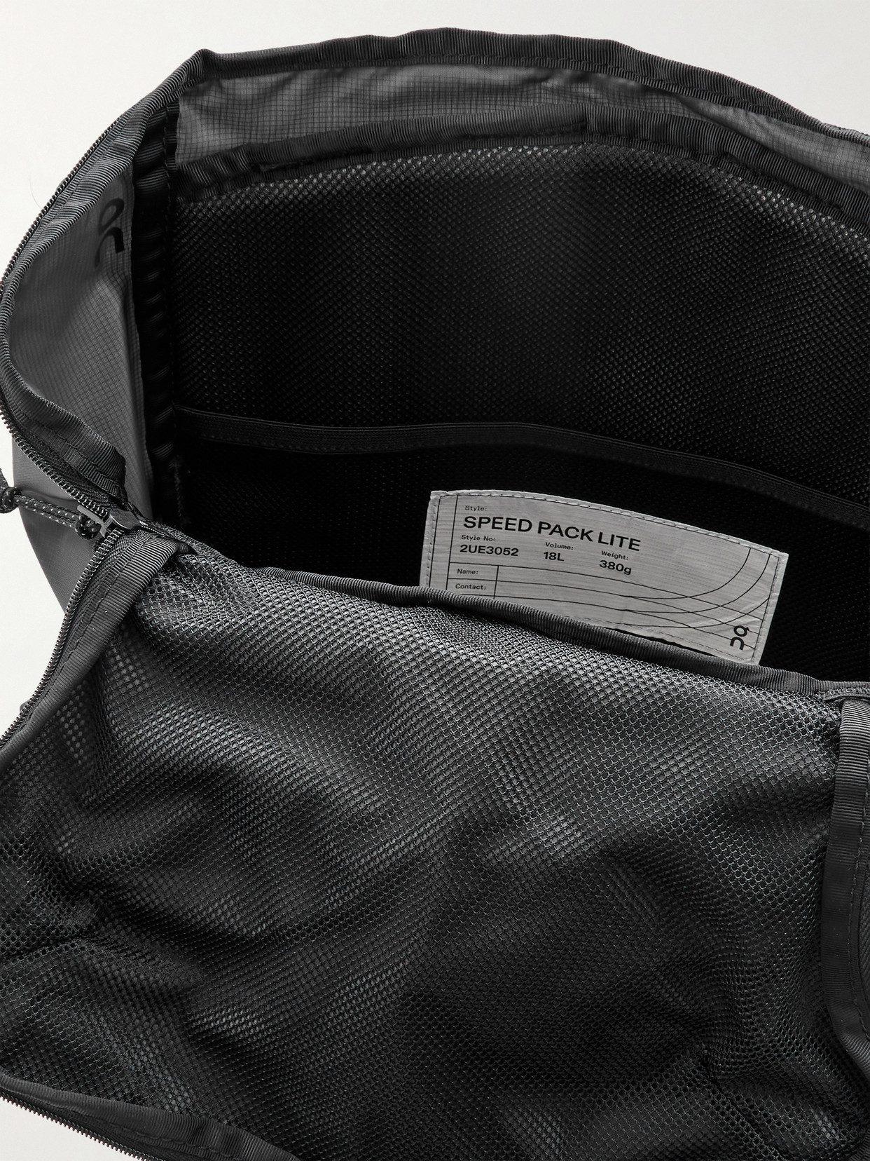 Speed Pack Shell-trimmed Ripstop Backpack - Black