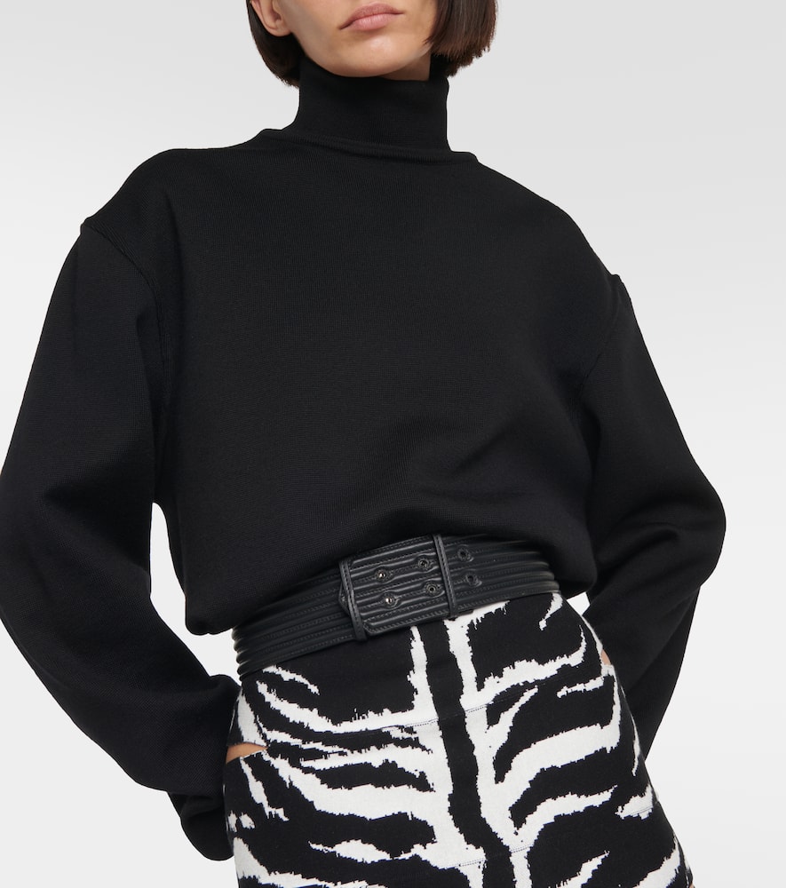 Alaïa Padded leather belt