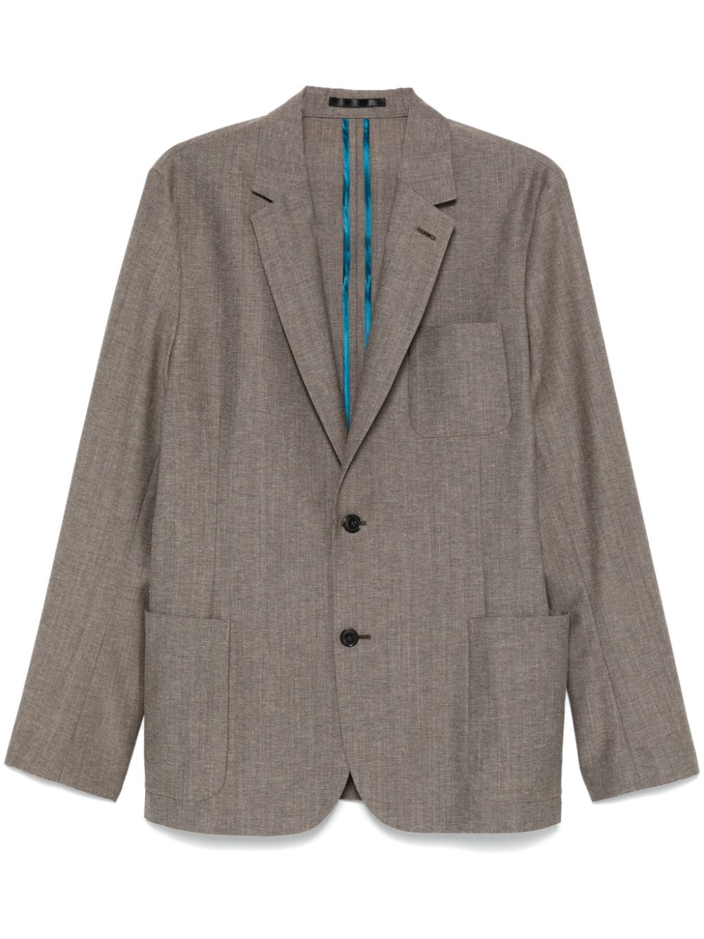 Notched-lapels blazer - Brown