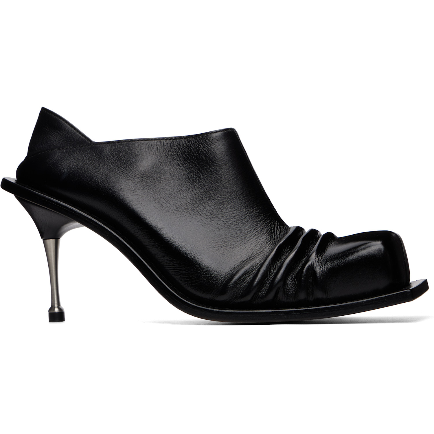Black Convertible Mule Heels