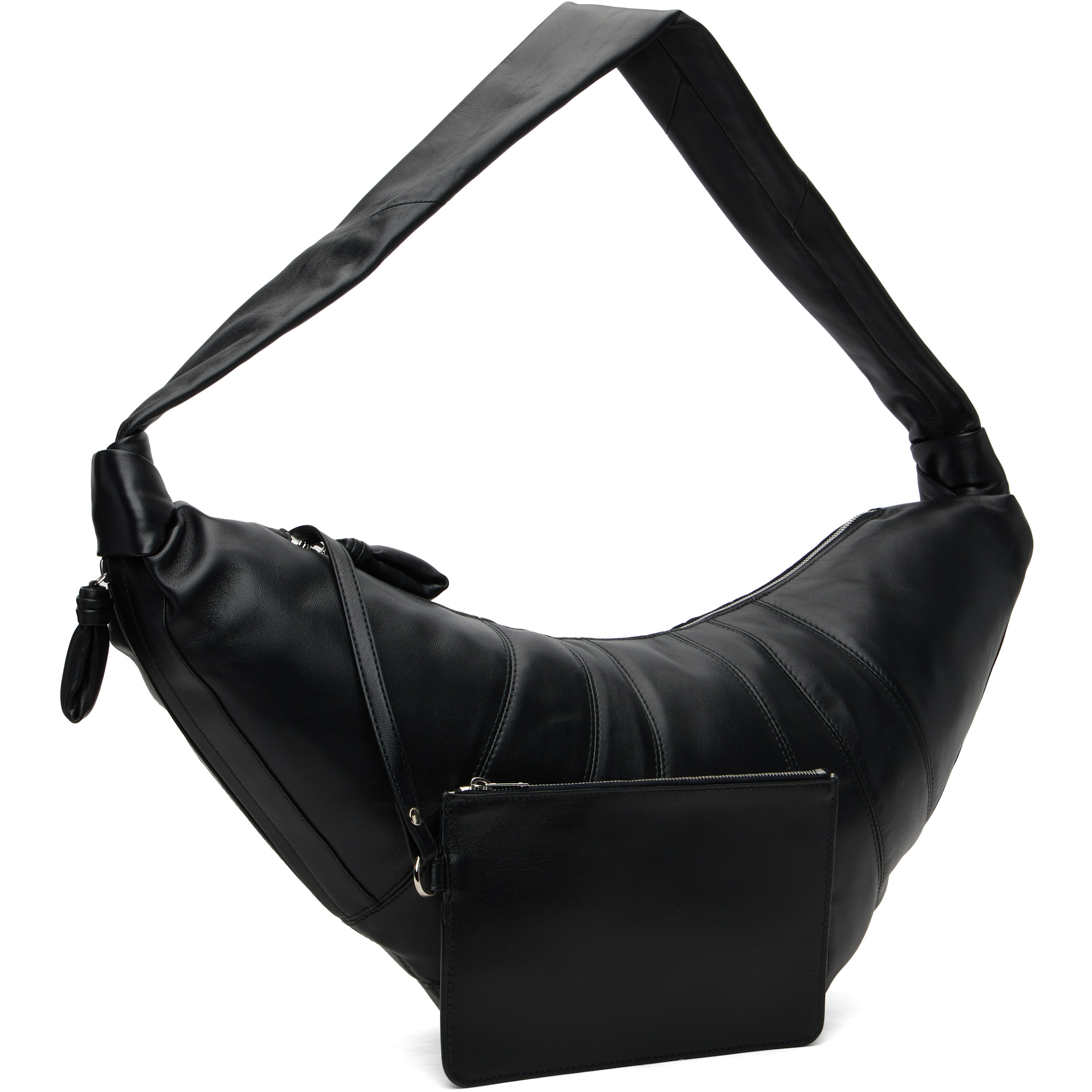 Black Large Croissant Bag