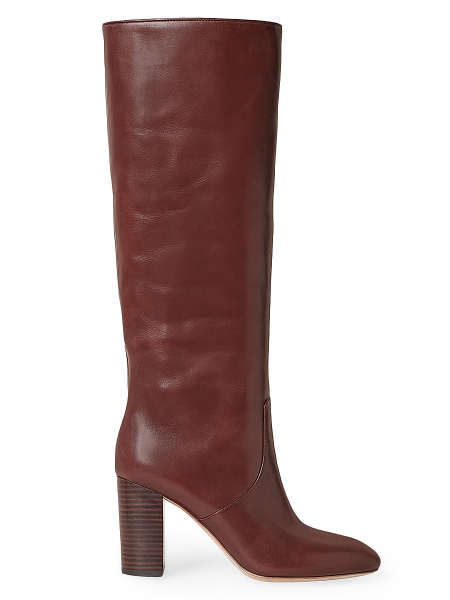 Women's Goldy Knee-High Leather Boots - Espresso