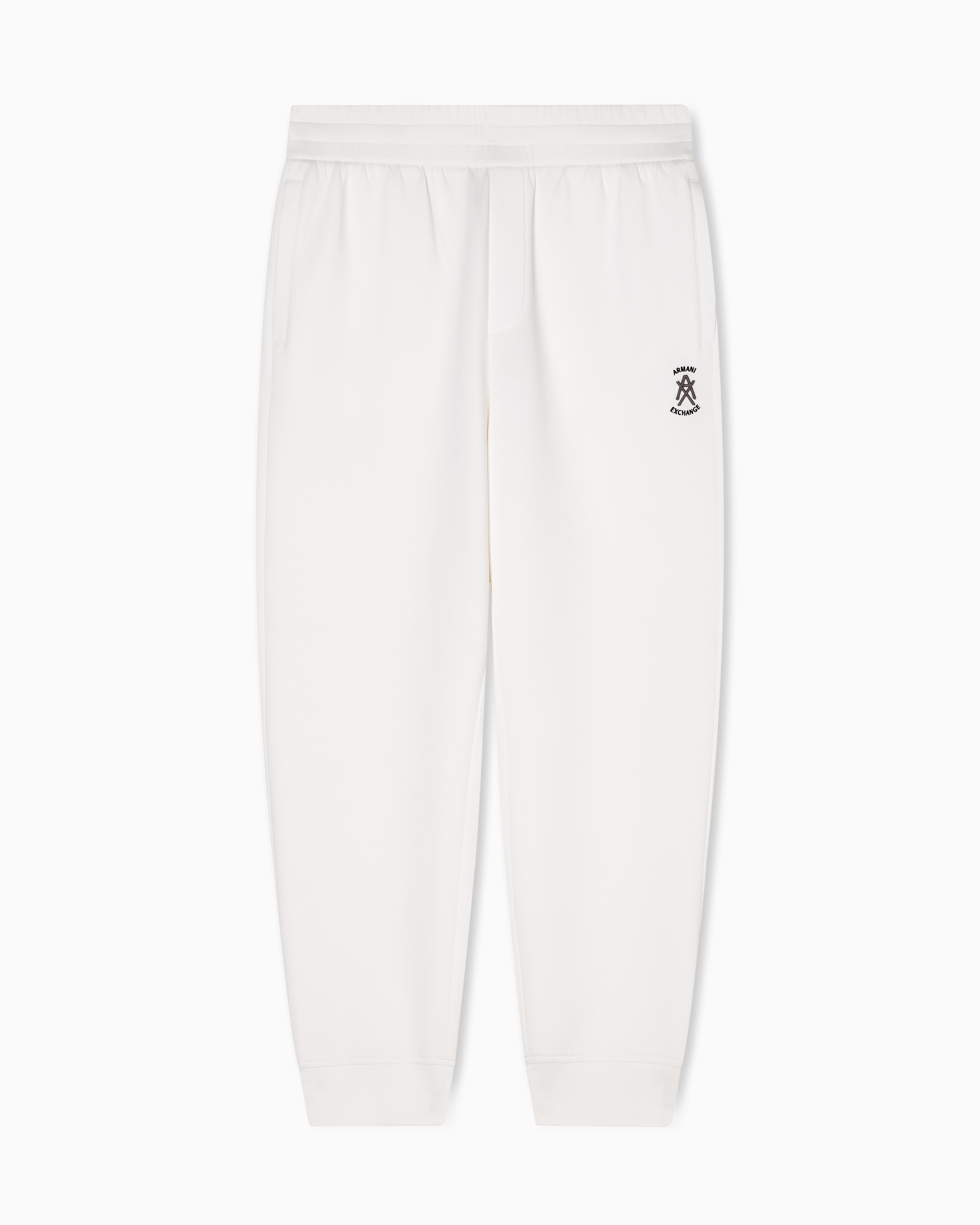 Jogger pants with metal logo