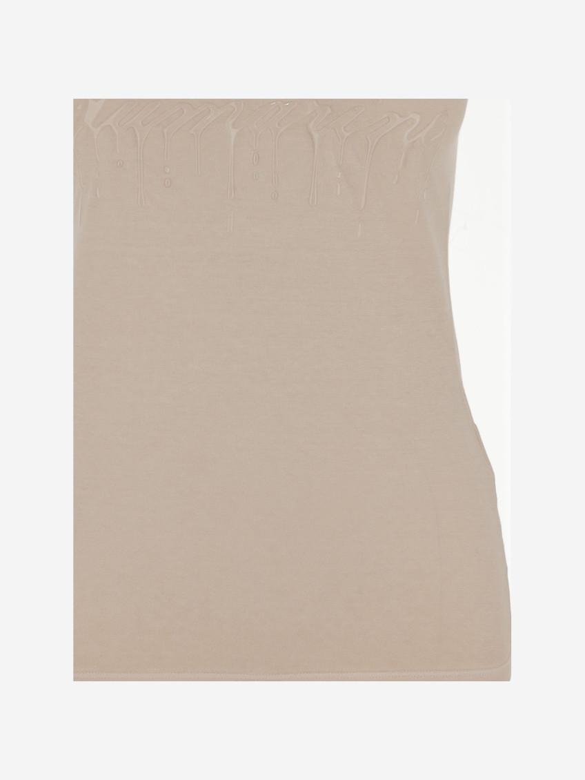 Jersey Top With Cast-effect Logo