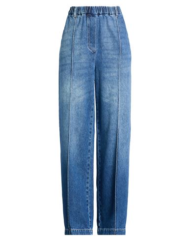 Crème Woman Jeans Blue Size 28 Cotton