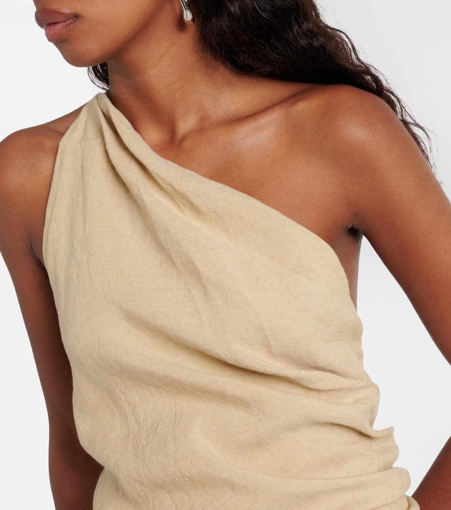 TOVE 여성 Riya one-shoulder linen maxi dress