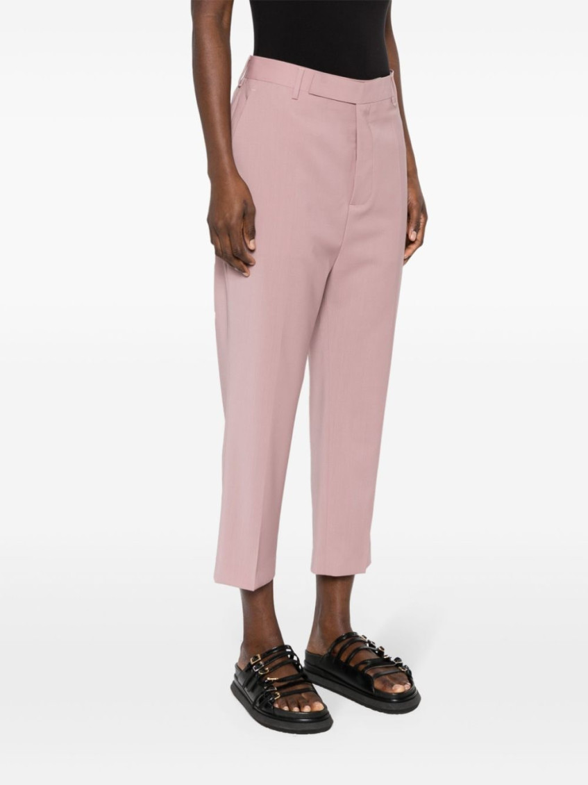 Straight-leg Cropped Tailored Pants