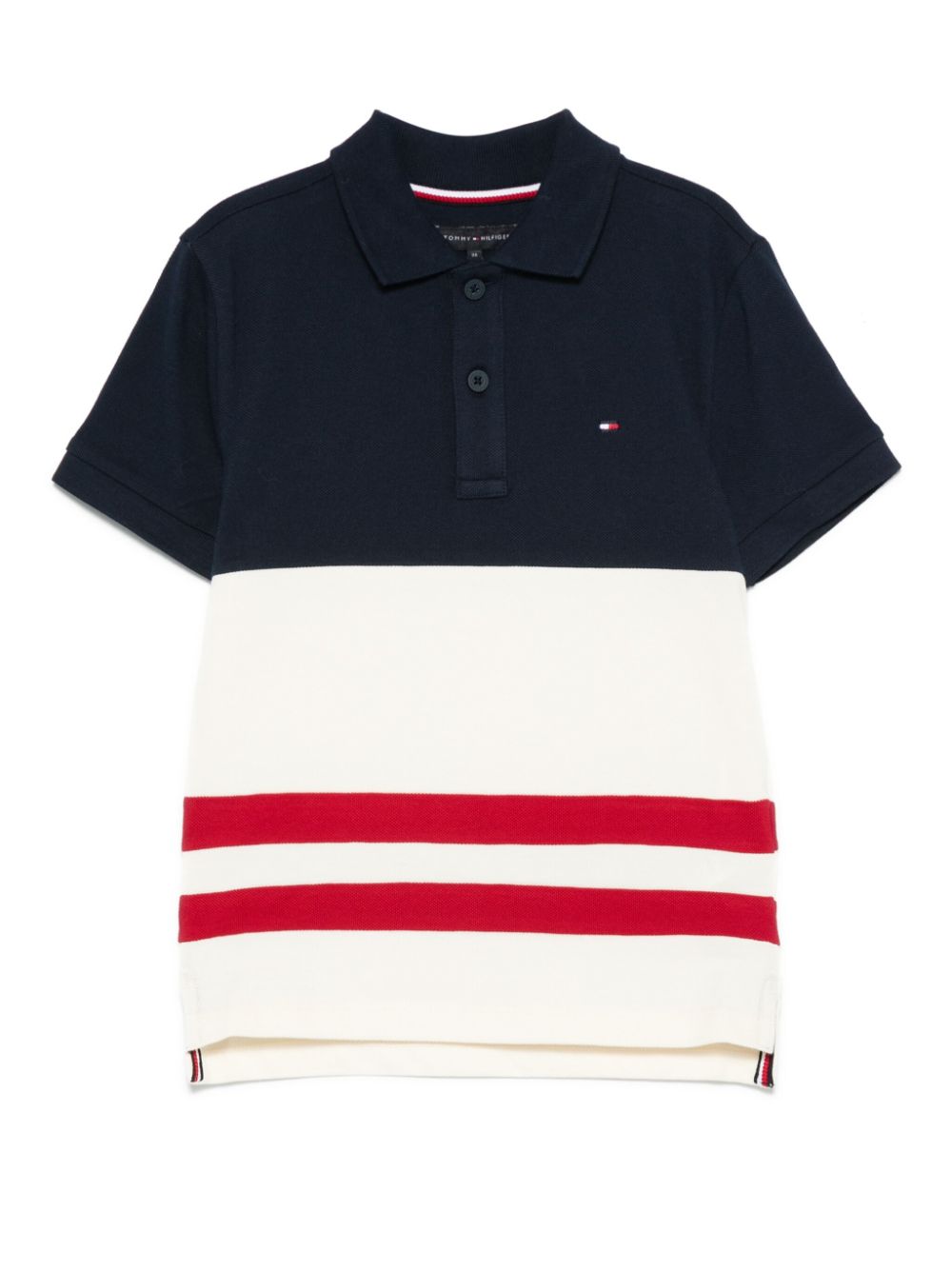Logo-embroidered polo shirt - Blue
