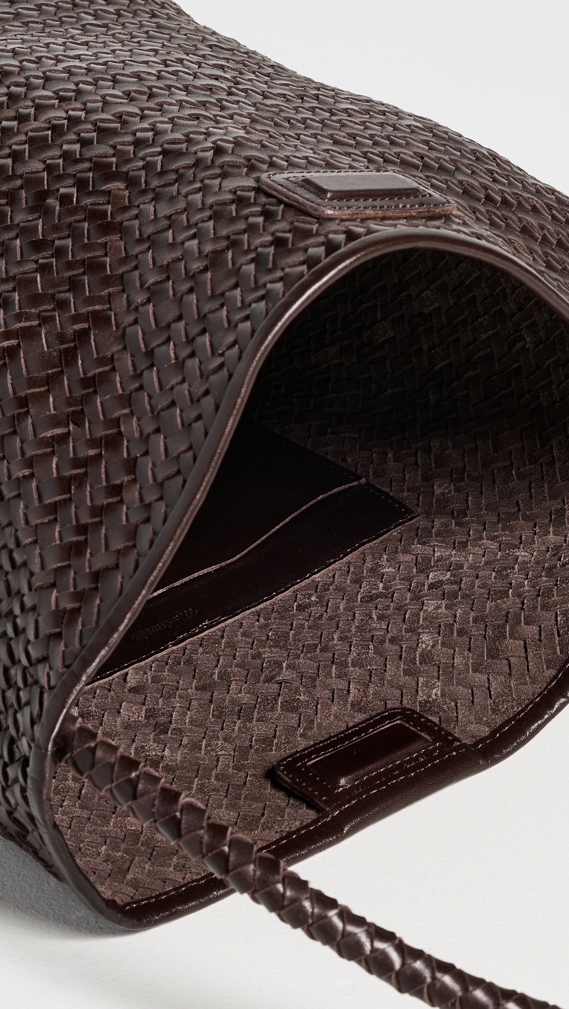 The Signature Woven Collection Bucket Bag Coffee Bean One Size