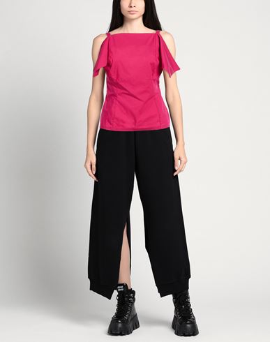 Woman Top Magenta Size 10 Cotton, Polyamide, Elastane
