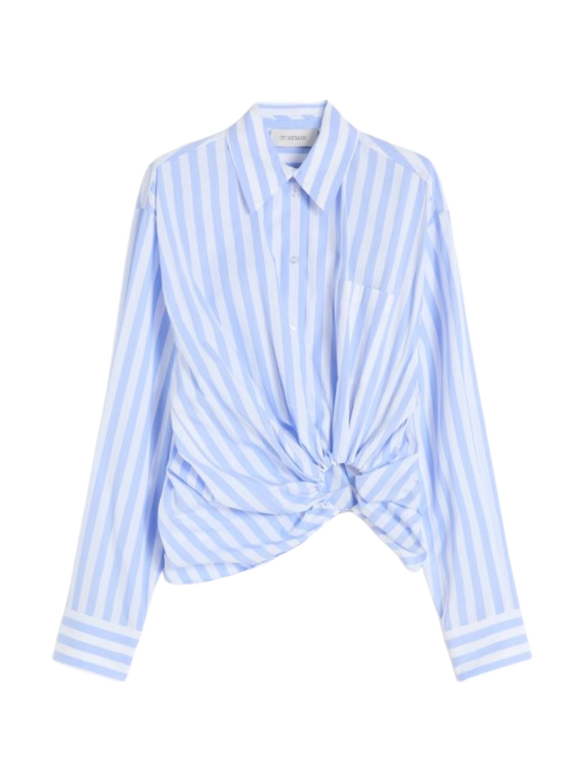 Stylish Poplin Shirt with Carabiner Detail